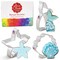 3 Pieces Mermaid Ocean Cookie Cutters Set Made in USA by Ann Clark, Mermaid Tail, Starfish, Seashell